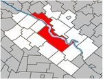 Drummondville Quebec location diagram